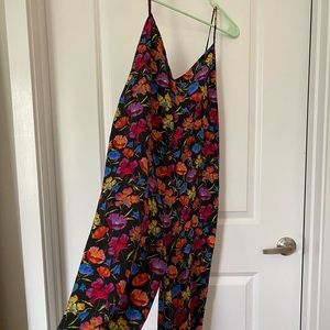 Topshop jumpsuit with pretty pink and purple flower print 🌸 🌺